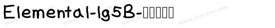 Elemental-lg5B字体转换