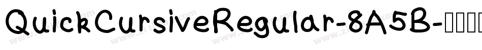 QuickCursiveRegular-8A5B字体转换