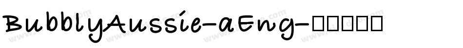 BubblyAussie-aEng字体转换