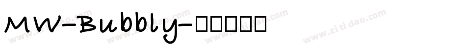 MW-Bubbly字体转换