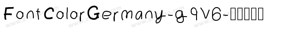 FontColorGermany-g9V6字体转换 FontColorGermany-g9V6字体转换