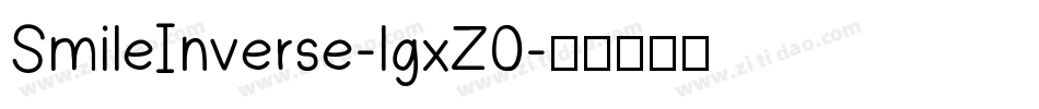 SmileInverse-lgxZ0字体转换