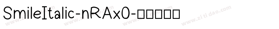 SmileItalic-nRAx0字体转换