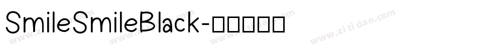 SmileSmileBlack字体转换