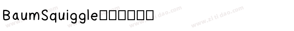 BaumSquiggle字体转换