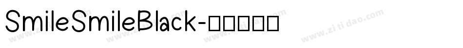 SmileSmileBlack字体转换