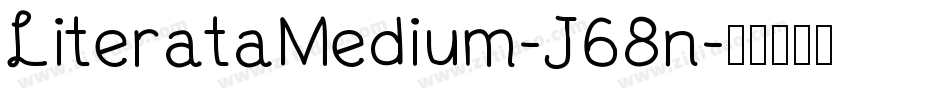 LiterataMedium-J68n字体转换