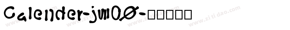 Calender-j70O字体转换
