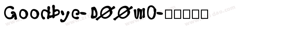 Goodbye-DOO70字体转换