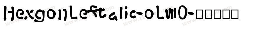 HexgonLeftalic-oL70字体转换