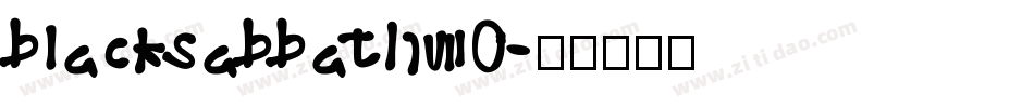 blacksabbath70字体转换