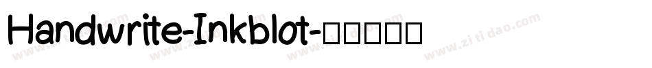 Handwrite-Inkblot字体转换