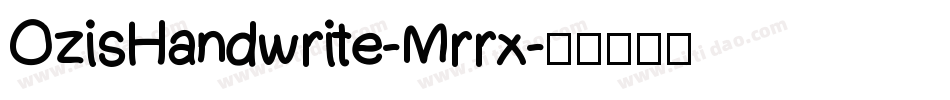 OzisHandwrite-Mrrx字体转换