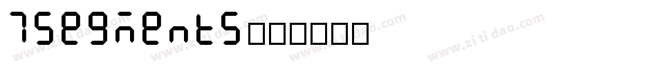 7segments字体转换