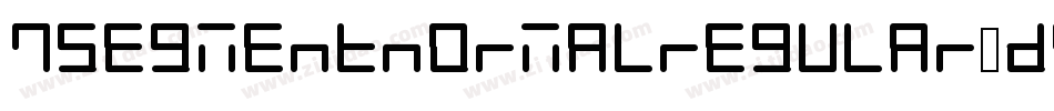 7SegmentNormalRegular-dGWK字体转换