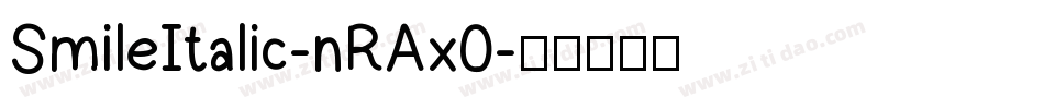 SmileItalic-nRAx0字体转换