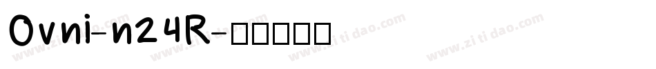 Ovni-n24R字体转换