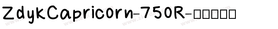 ZdykCapricorn-750R字体转换