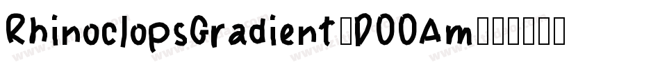RhinoclopsGradient-DOOAm字体转换