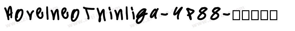 AovelneoThinliga-YP88字体转换