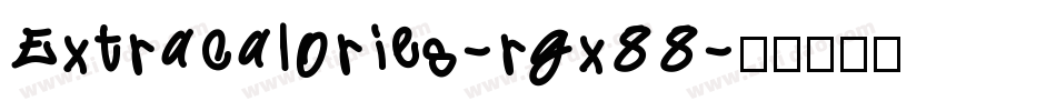 Extracalories-rgx88字体转换