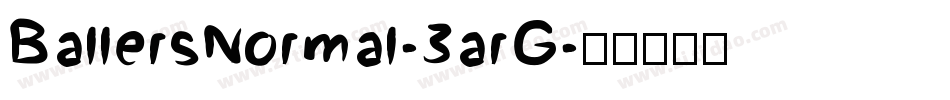 BallersNormal-3arG字体转换
