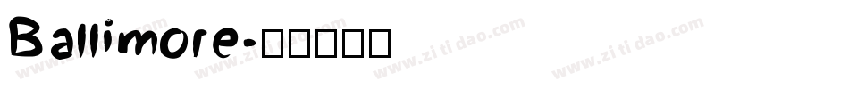 Ballimore字体转换