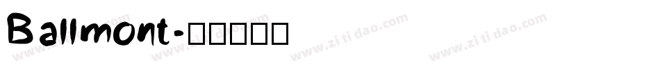 Ballmont字体转换