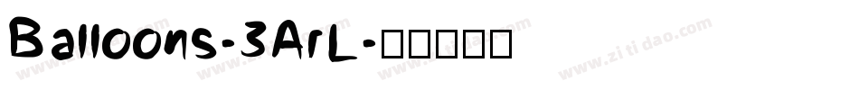 Balloons-3ArL字体转换