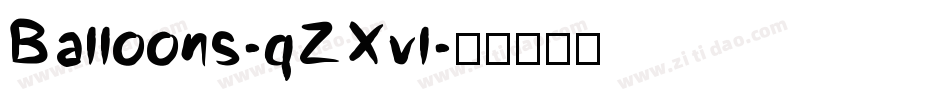 Balloons-qZXvl字体转换