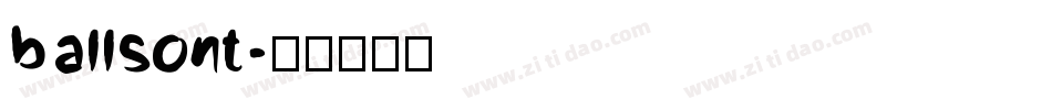 ballsont字体转换