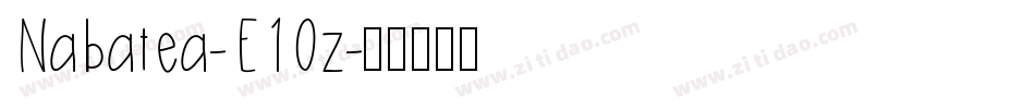 Nabatea-E1Oz字体转换
