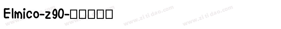 Elmico-z90字体转换
