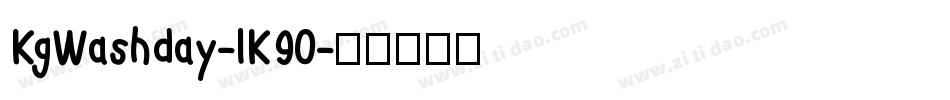 KgWashday-lK90字体转换