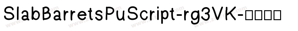 SlabBarretsPuScript-rg3VK字体转换
