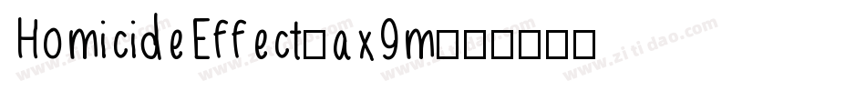 HomicideEffect-ax9m字体转换