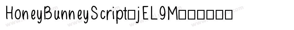 HoneyBunneyScript-jEL9M字体转换