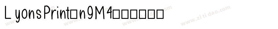 LyonsPrint-n9M4字体转换