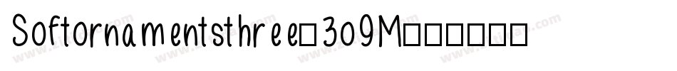 Softornamentsthree-3o9M字体转换