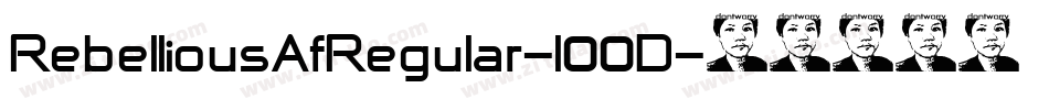 RebelliousAfRegular-l00D字体转换