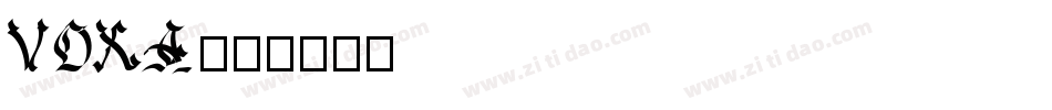 VOXA字体转换