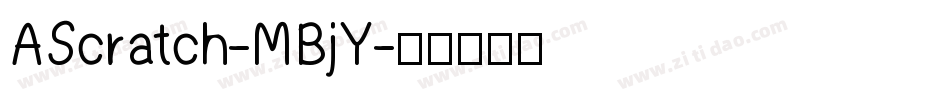 AScratch-MBjY字体转换