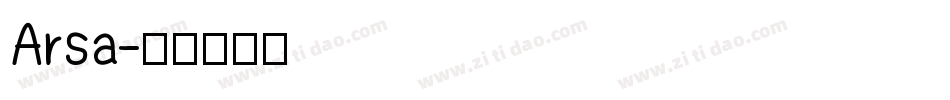 Arsa字体转换