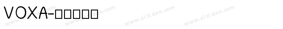 VOXA字体转换