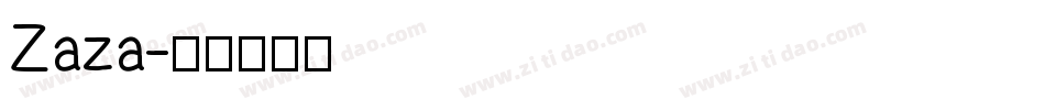Zaza字体转换