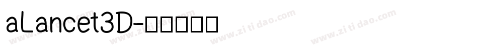 aLancet3D字体转换