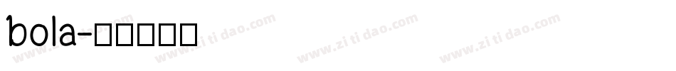 bola字体转换