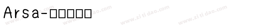 Arsa字体转换
