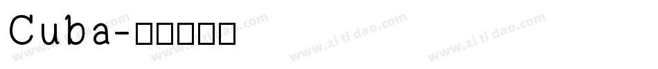 Cuba字体转换
