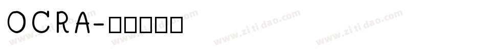 OCRA字体转换